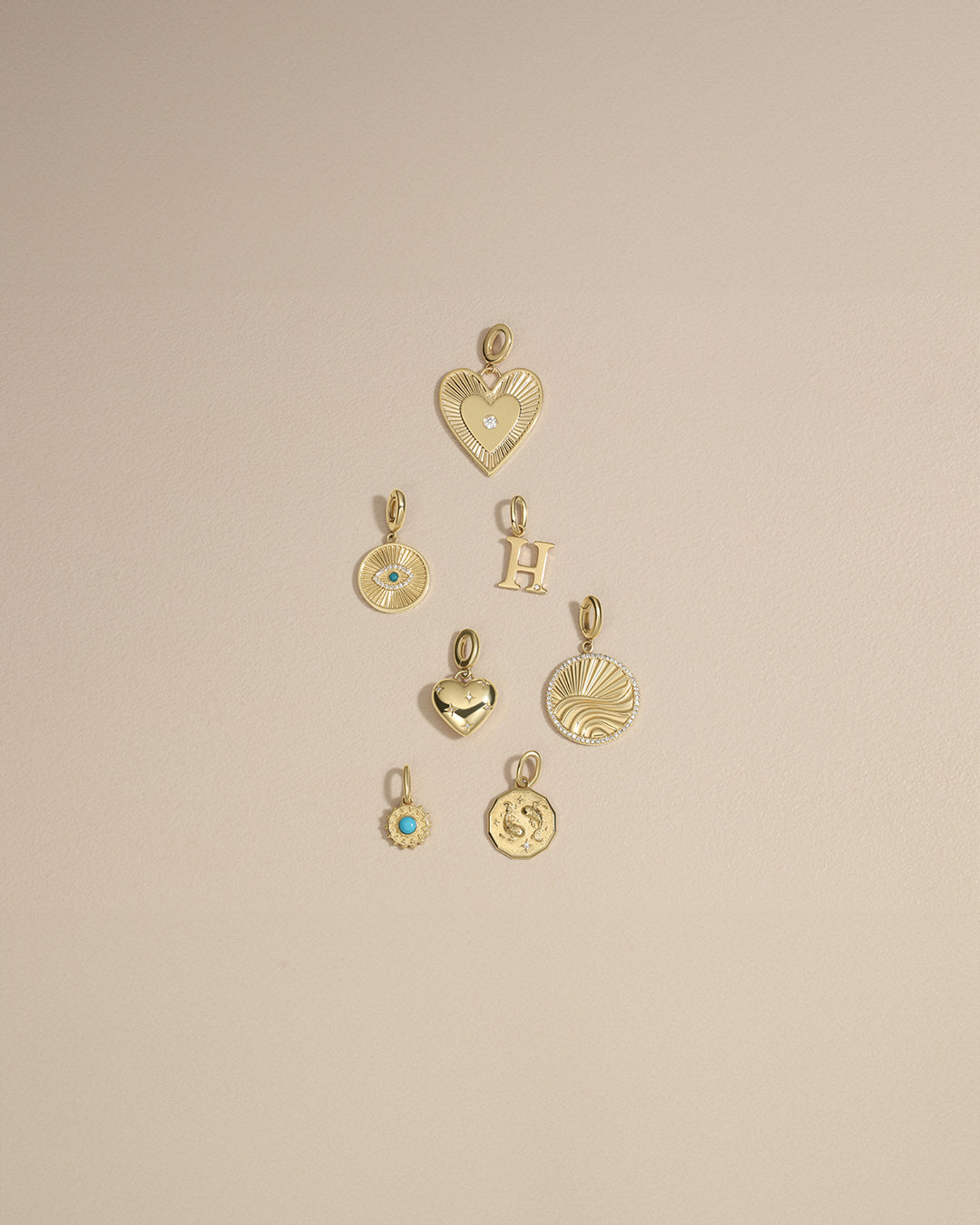 14K Gold Diamond Love Charm Pendant Necklace for Women - Perfect Gift for Valentine's Day, Anniversary & Romantic Occasions