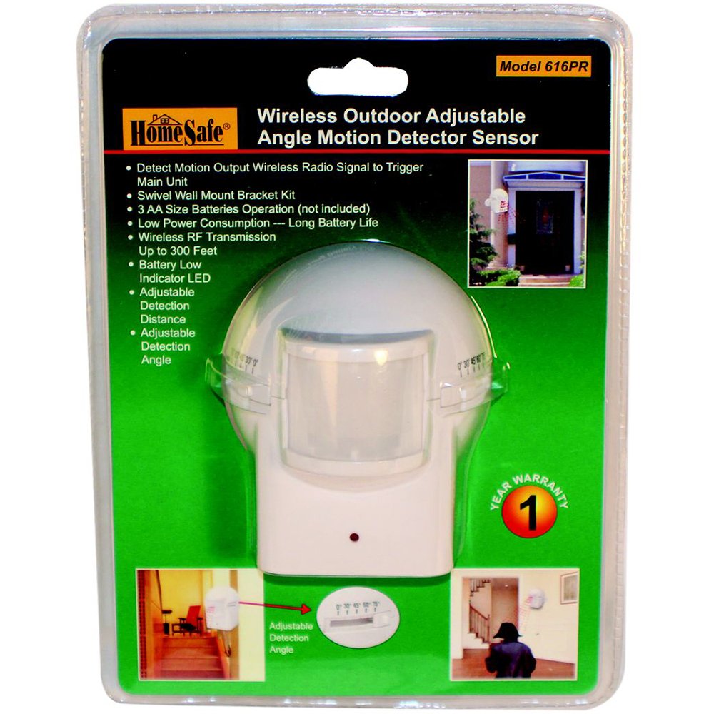 HA-MOTION-OD Outdoor Wireless Motion Sensor for Home Security - Weatherproof Safety Technology for Yard, Garage & Perimeter Protection
