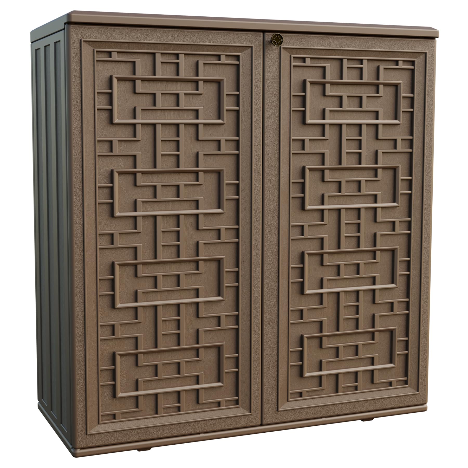Waterproof Indoor Outdoor Storage Cabinet with 1 Shelf - 34.3
