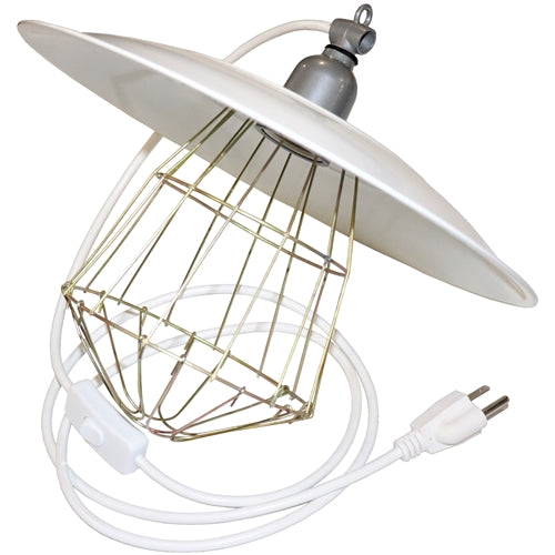 Industrial Chick Brooder Lamp Light Fixture - Heavy Duty Poultry Heating Light for Chicken Coops, Ideal for Hatching Eggs & Keeping Chicks Warm