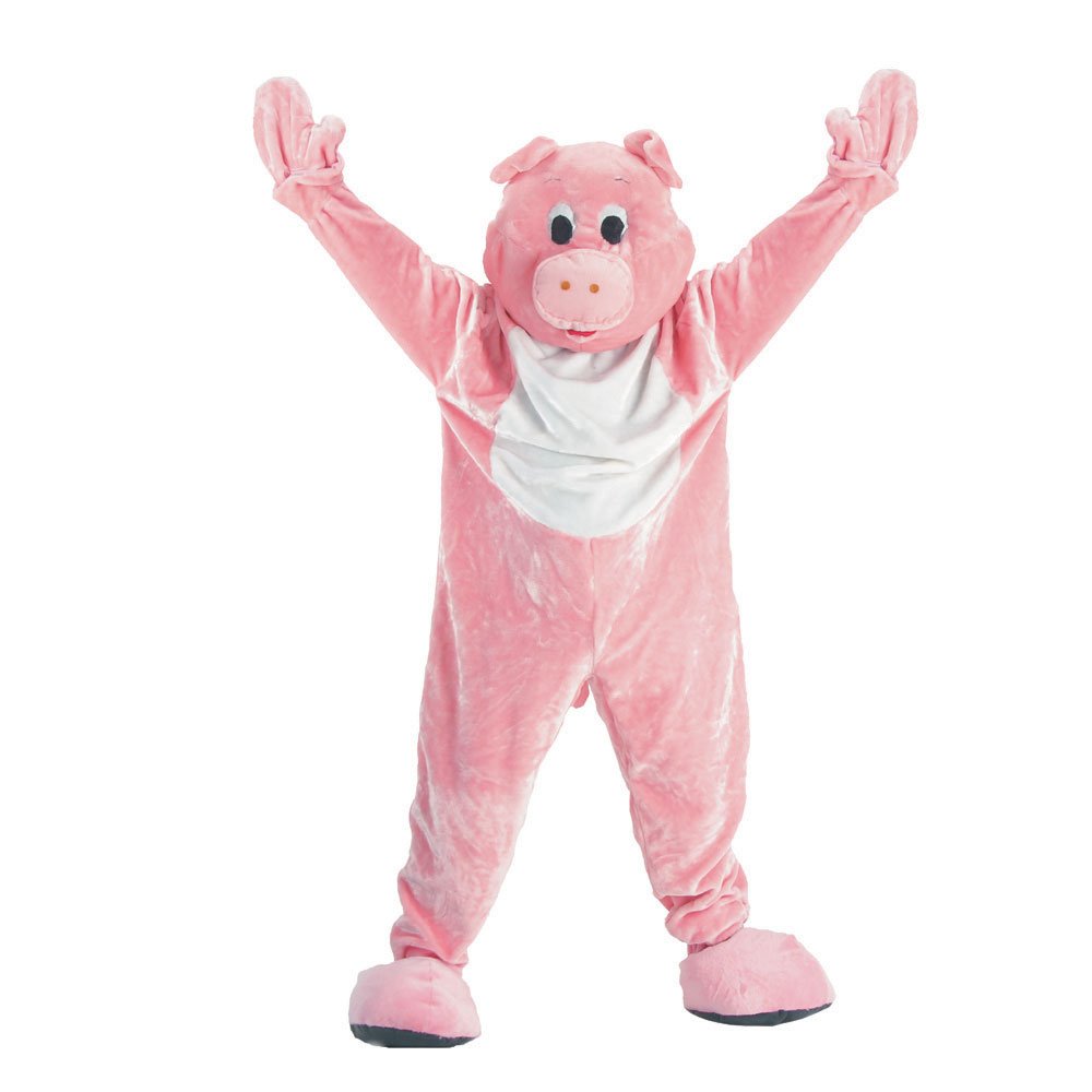 Pig Mascot Costume for Sports Events & School Spirit - Dress Up America Mascot Outfit for Cheerleading, Halloween & Cosplay