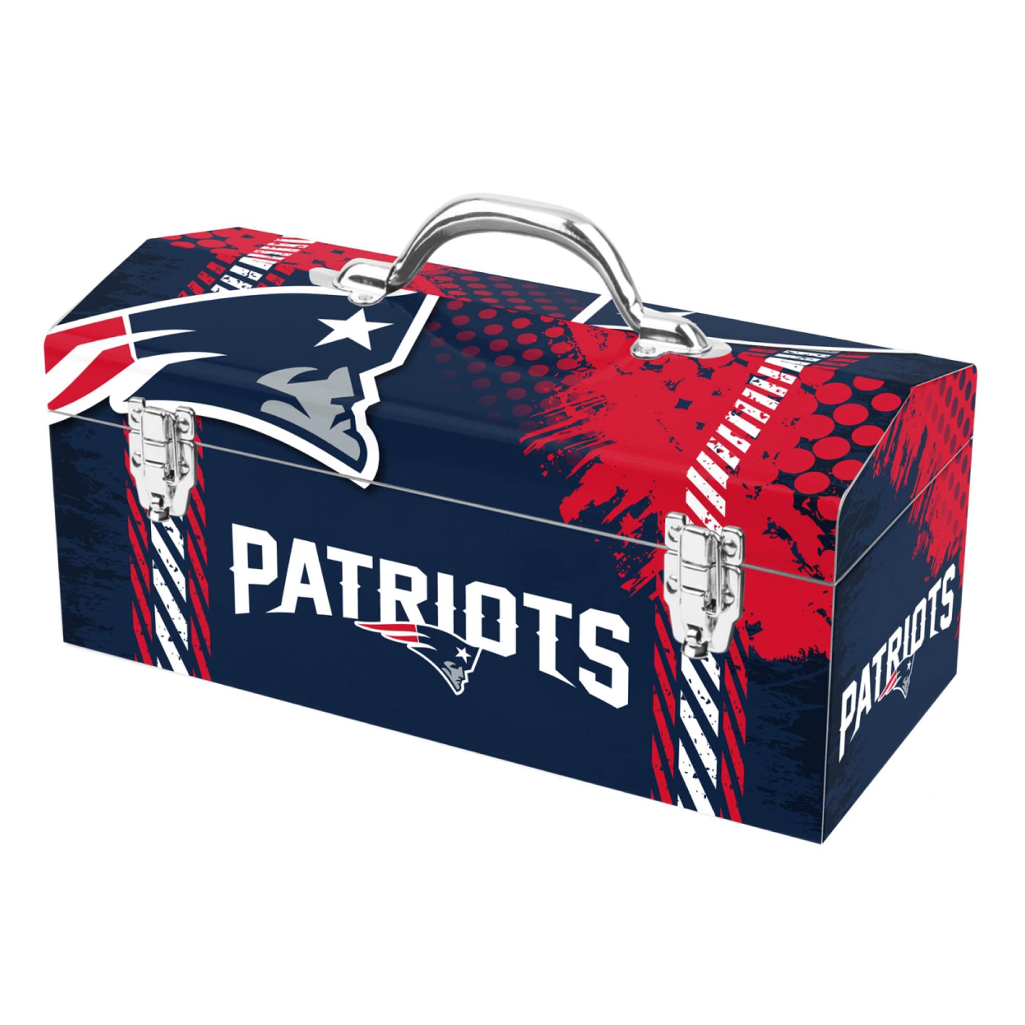 FANMATS NFL Unisex-Adult Tool Box - Durable Storage for Sports Fans | Perfect for Organizing Tools, Collectibles & Tailgating Gear