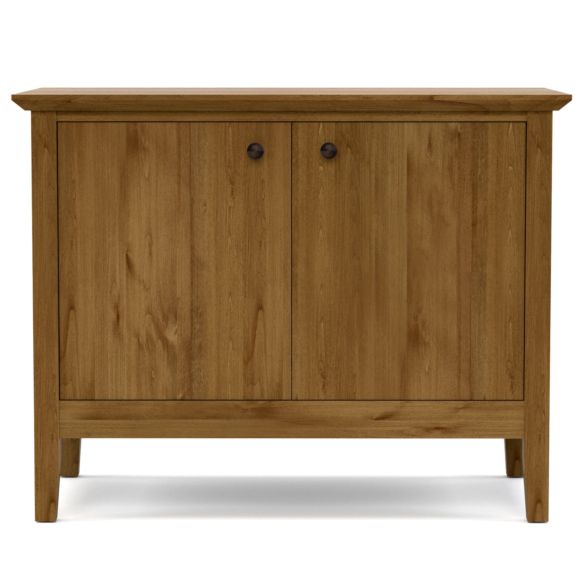 Gable Road Two Door Cabinet - Solid Wood Storage Cabinet for Living Room, Bedroom & Office - Organize Books, Clothes & Home Decor