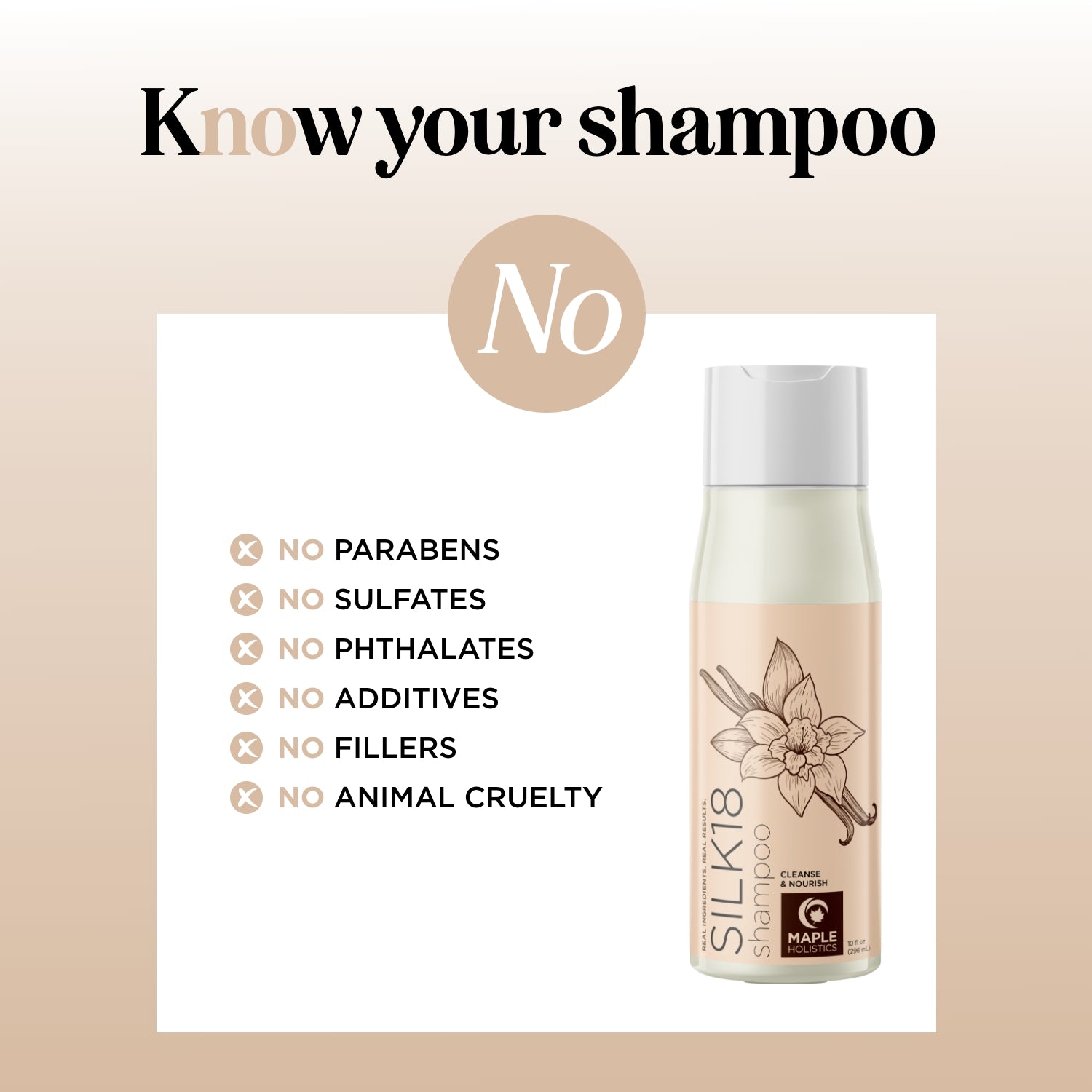 Silk18 Shampoo - Hydrating & Repairing for Damaged Hair - Sulfate Free & Paraben Free - Perfect for Dry, Frizzy & Color-Treated Hair - Salon Quality Hair Care at Home