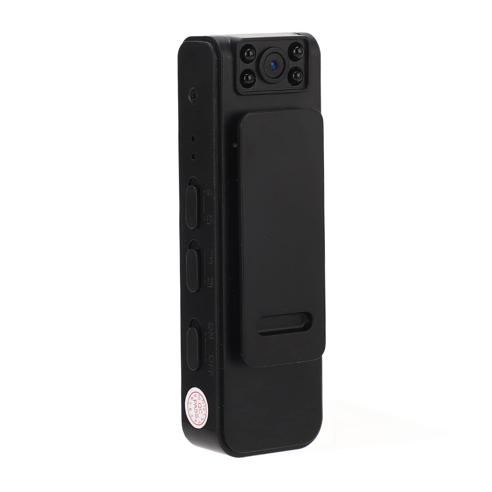 ZJchao 1080P HD Body Camera with Wide Angle Lens - 2 Hour Recording, WiFi Mobile Viewing, USB Rechargeable, Night Vision for Outdoor Sports & Security - 180° Rotatable Lens for Cycling, Hiking, Police Work & Home Surveillance