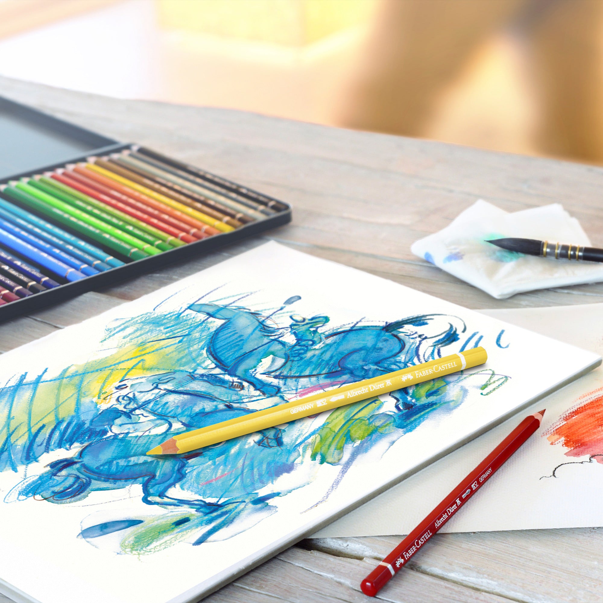 36 Pack Albrecht Dürer Watercolor Pencils - Premium Artist Grade Colored Pencils for Drawing, Sketching & Painting - Perfect for Professional Artists, Students & Hobbyists