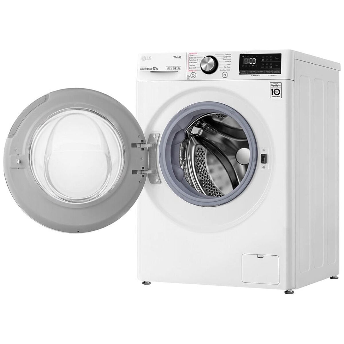 LG 12kg Front Load Washing Machine WV9 1412W - Energy Efficient, Large Capacity Washer for Family Laundry | Perfect for Apartments & Smart Homes