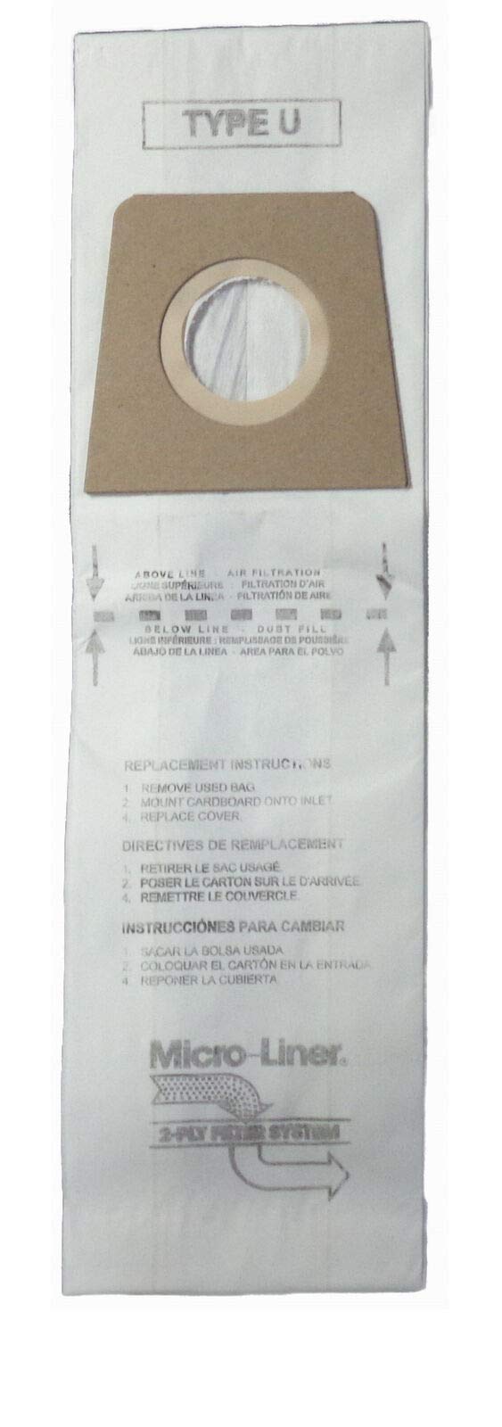 DVC Royal Dirt Devil Type U Micro Allergen Vacuum Cleaner Bags - 63 Pack | Premium USA-Made Replacement Bags for Allergy Relief | Perfect for Pet Hair, Dust & Allergen Removal in Homes & Offices