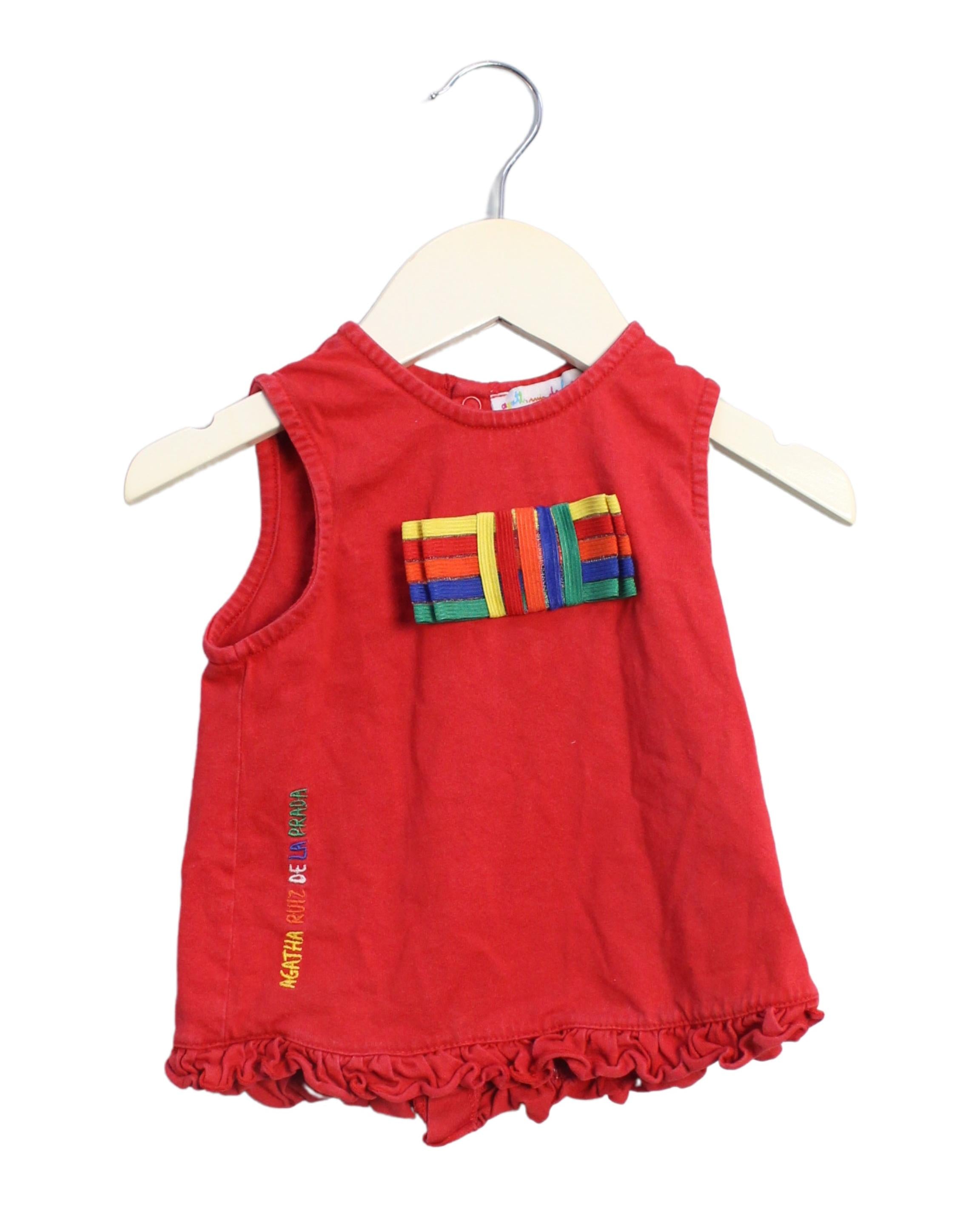 Agatha Ruiz De La Prada Sleeveless Top for Girls 18 Months | Floral Print Summer Blouse | Perfect for Playdates, Parties & Family Outings