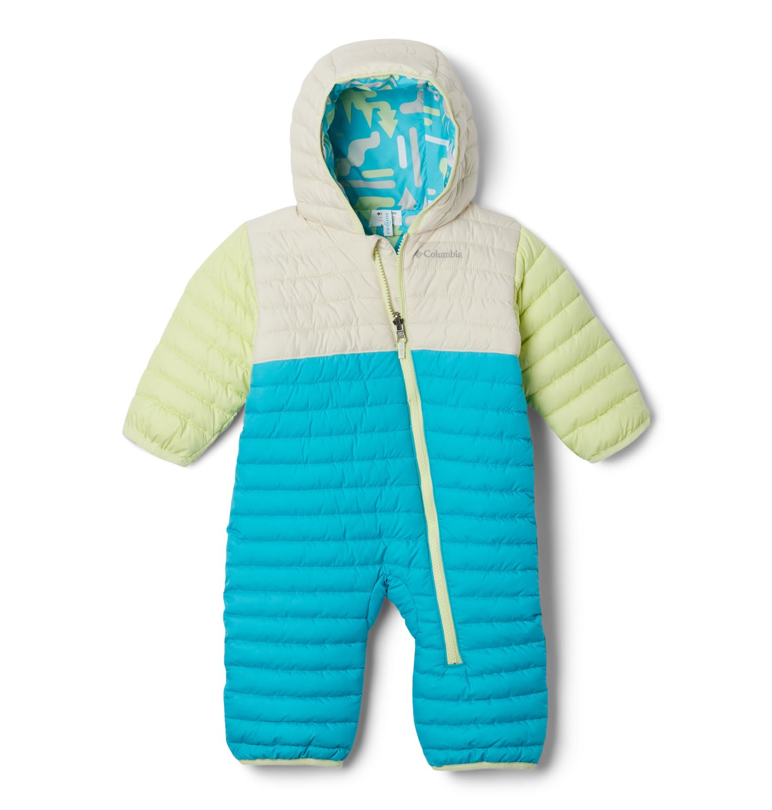Columbia Unisex Baby Powder Lite II Reversible Bunting Jacket - Warm Winter Snowsuit for Infants & Toddlers - Perfect for Outdoor Play, Snow Days & Cold Weather Adventures
