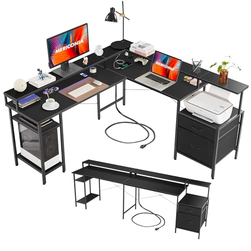 Black With Outlet and Drawer