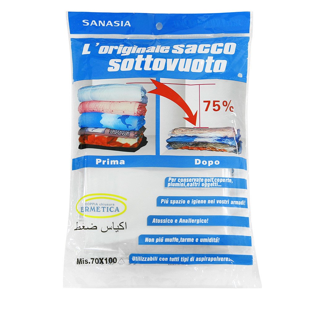 Space Vacuum Storage Bags - Large Compressed Seal Organizer for Clothes, Blankets & Bedding - Space Saving Storage Solution for Home, Travel & Moving