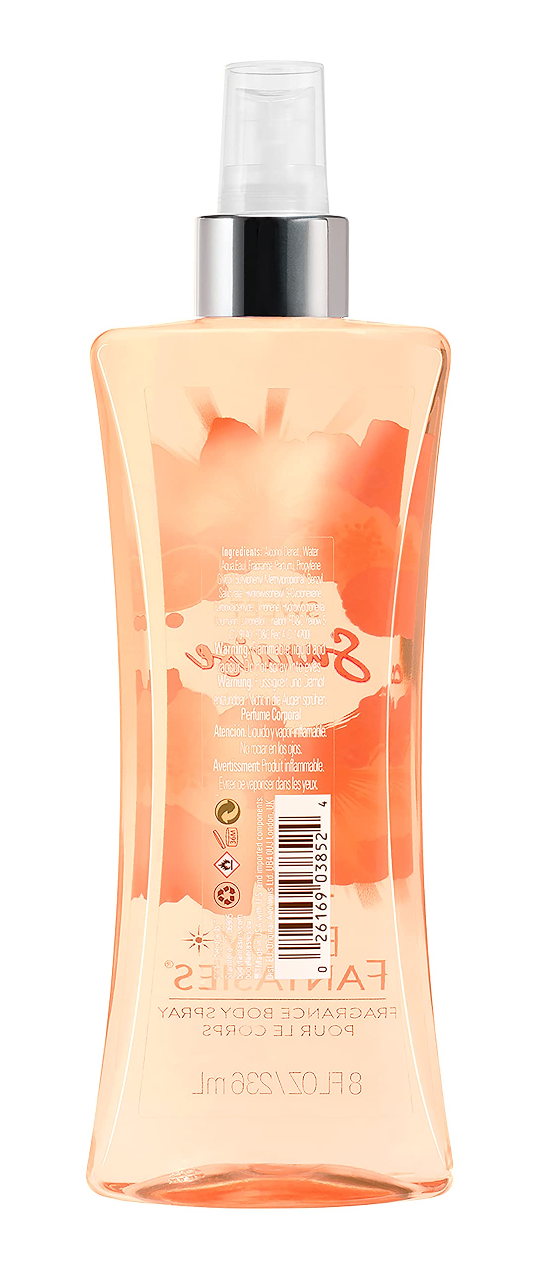 Body Fantasies Sweet Sunrise Fantasy Fragrance Body Spray for Women - 8 Fl Oz | Long-Lasting, Lightweight, Refreshing Scent for Daily Wear, Work, Gym & Outdoor Activities