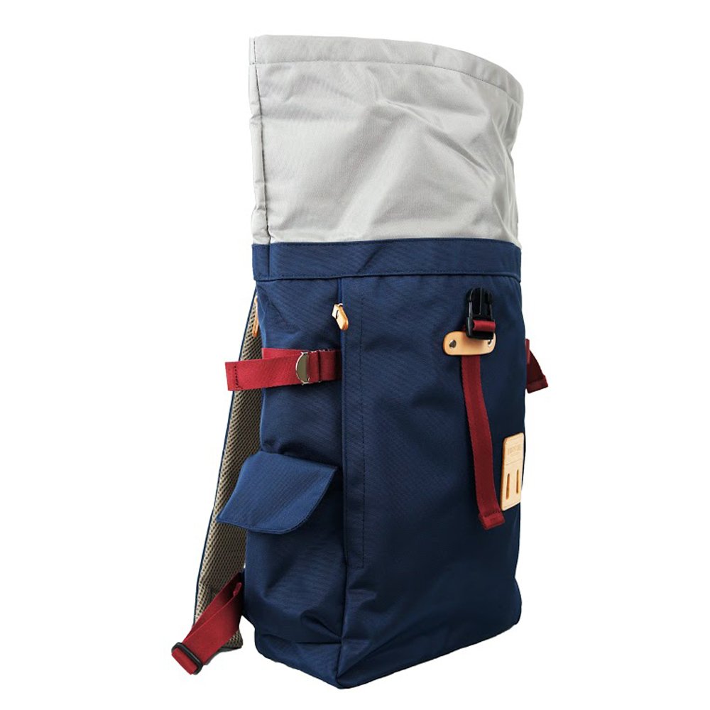 Harvest Label Urban Rolltop Backpack 2.0 - Waterproof Laptop Backpack for Men & Women, 25L Travel Backpack with USB Charging Port (Navy Blue) - Perfect for Commuting, Hiking, and College Campus Use