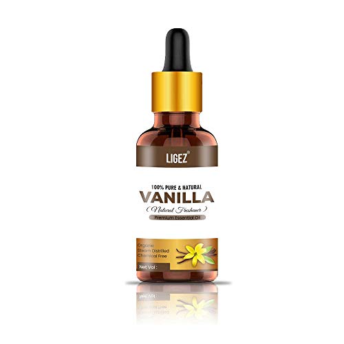 100% Pure Natural Vanilla Essential Oil - Undiluted & Uncut Ligez Vanilla Oil (10ml) for Aromatherapy, Diffusers, Massage & DIY Skincare