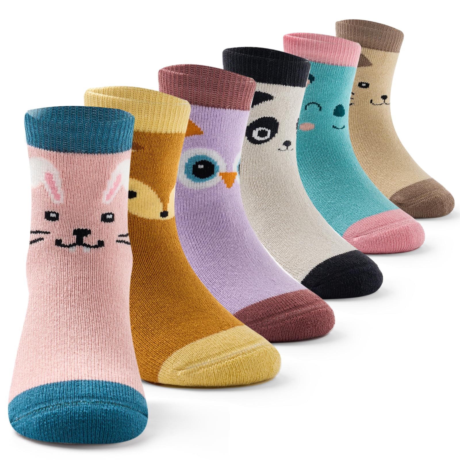 Moon Tree Boys Thick Cotton Socks for Kids - Warm Winter Thermal Crew Socks for Boys - Perfect for Cold Weather, Outdoor Activities & School