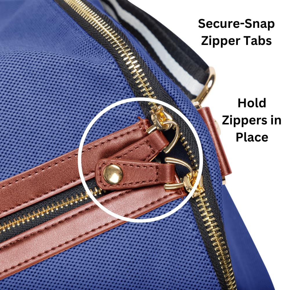 Convertible Rolling Duffel Carry On Luggage - Kendall Country Wheeled Weekender Bag with Extendable Handle & Shoe Compartment | Travel Garment Bag for Business Trips & Vacations | Midnight Blue | Perfect for Airplane Carry-On & Weekend Getaways