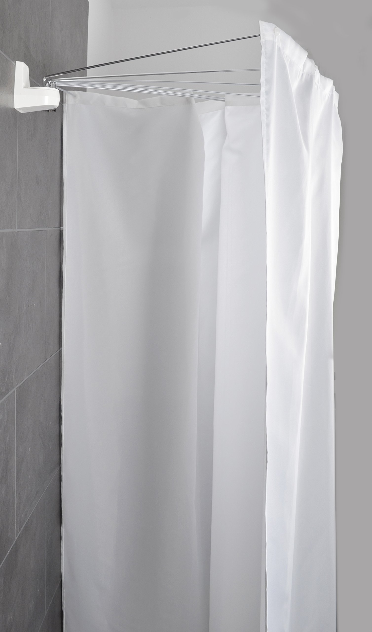 Portable Collapsible Shower Enclosure - White Foldable Privacy Tent for Camping, Travel & Outdoor Bathing | Compact & Lightweight Design