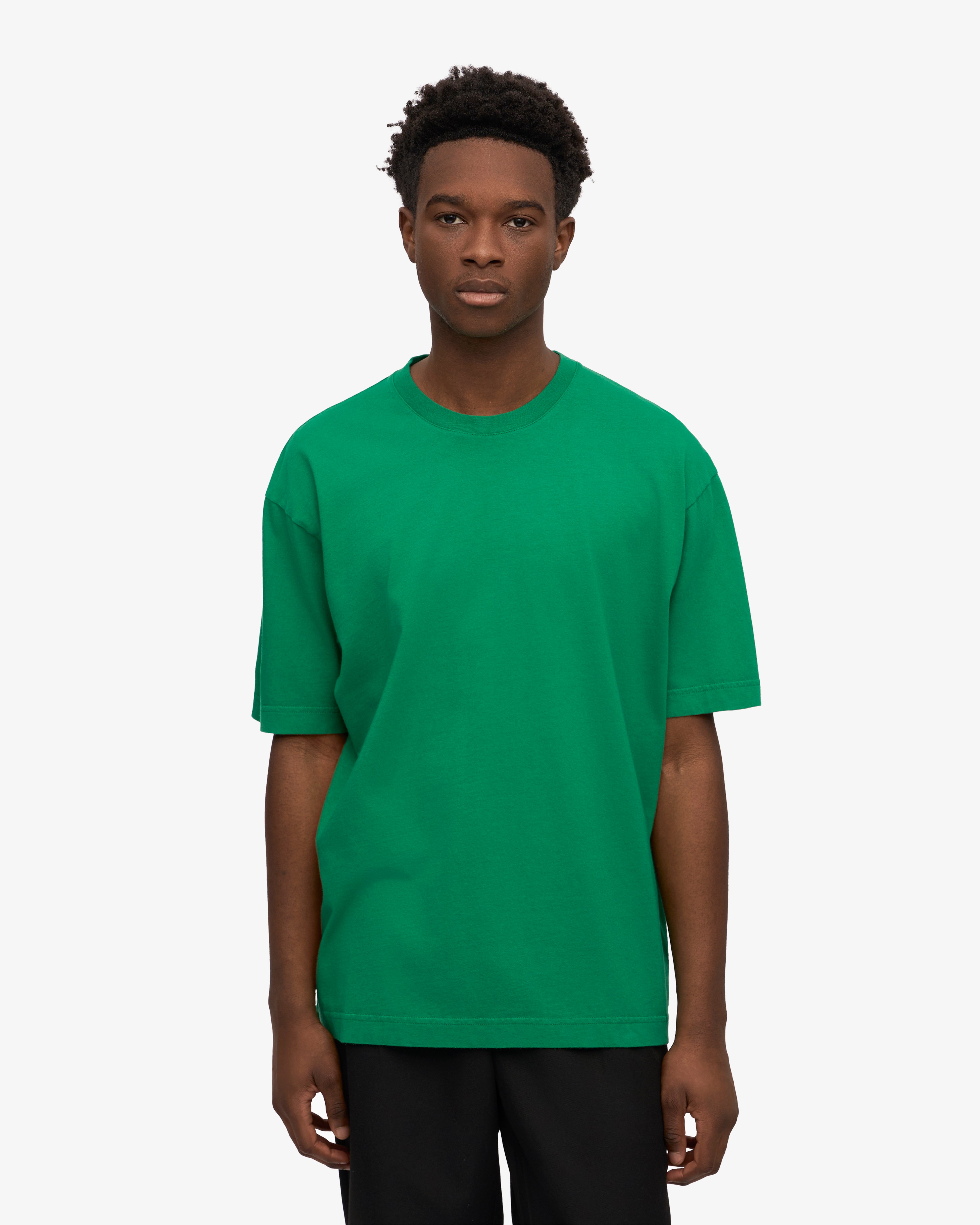 Oversized Organic Cotton T-Shirt for Women - Soft & Comfortable Kelly Green Tee - Perfect for Casual Wear, Loungewear & Everyday Outfits