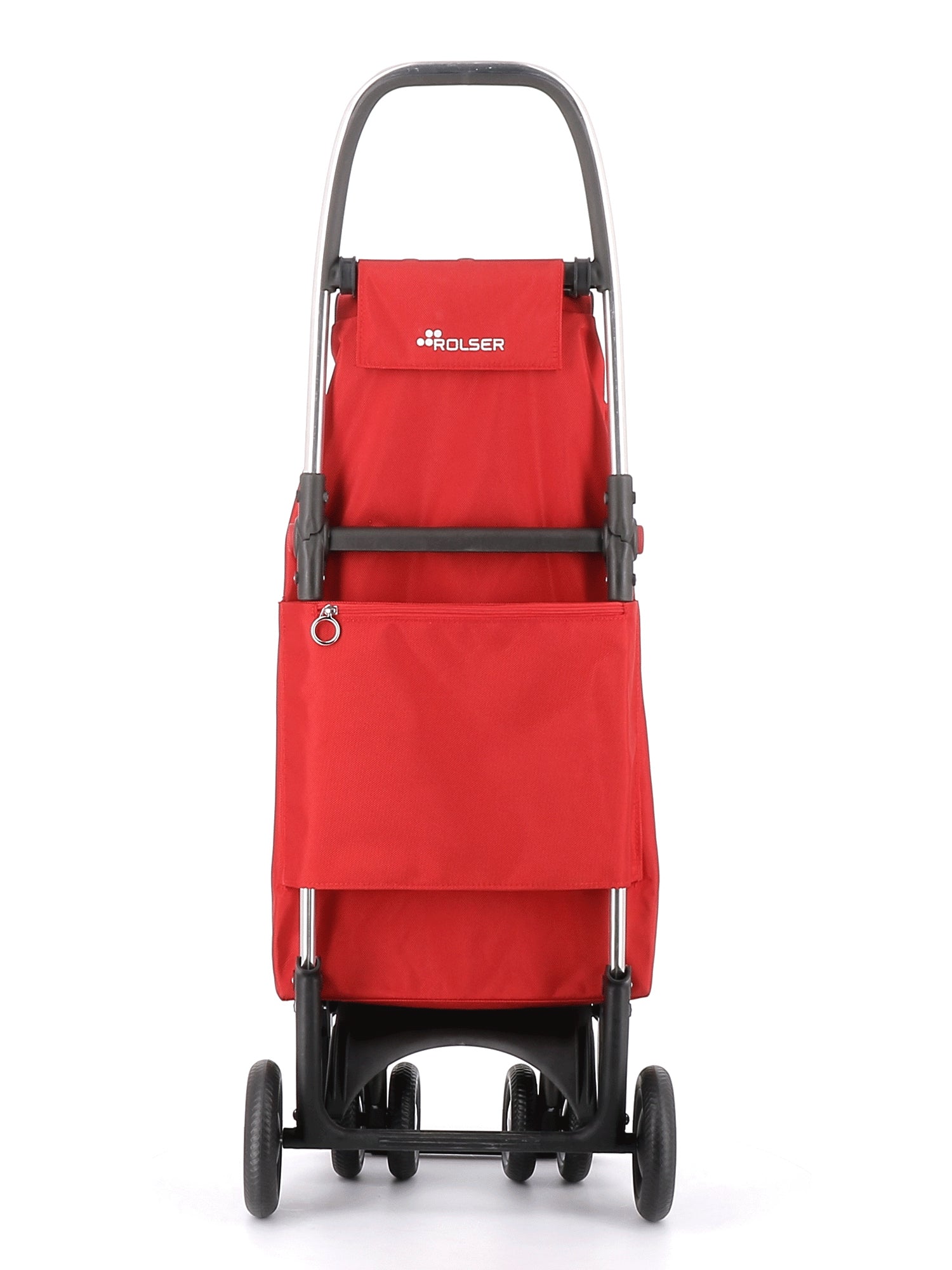 Rolser I Max MF 4 Wheel Foldable Shopping Cart with 2 Swivel Wheels - Lightweight Grocery Trolley for Supermarket, Shopping Mall & Outdoor Market Use
