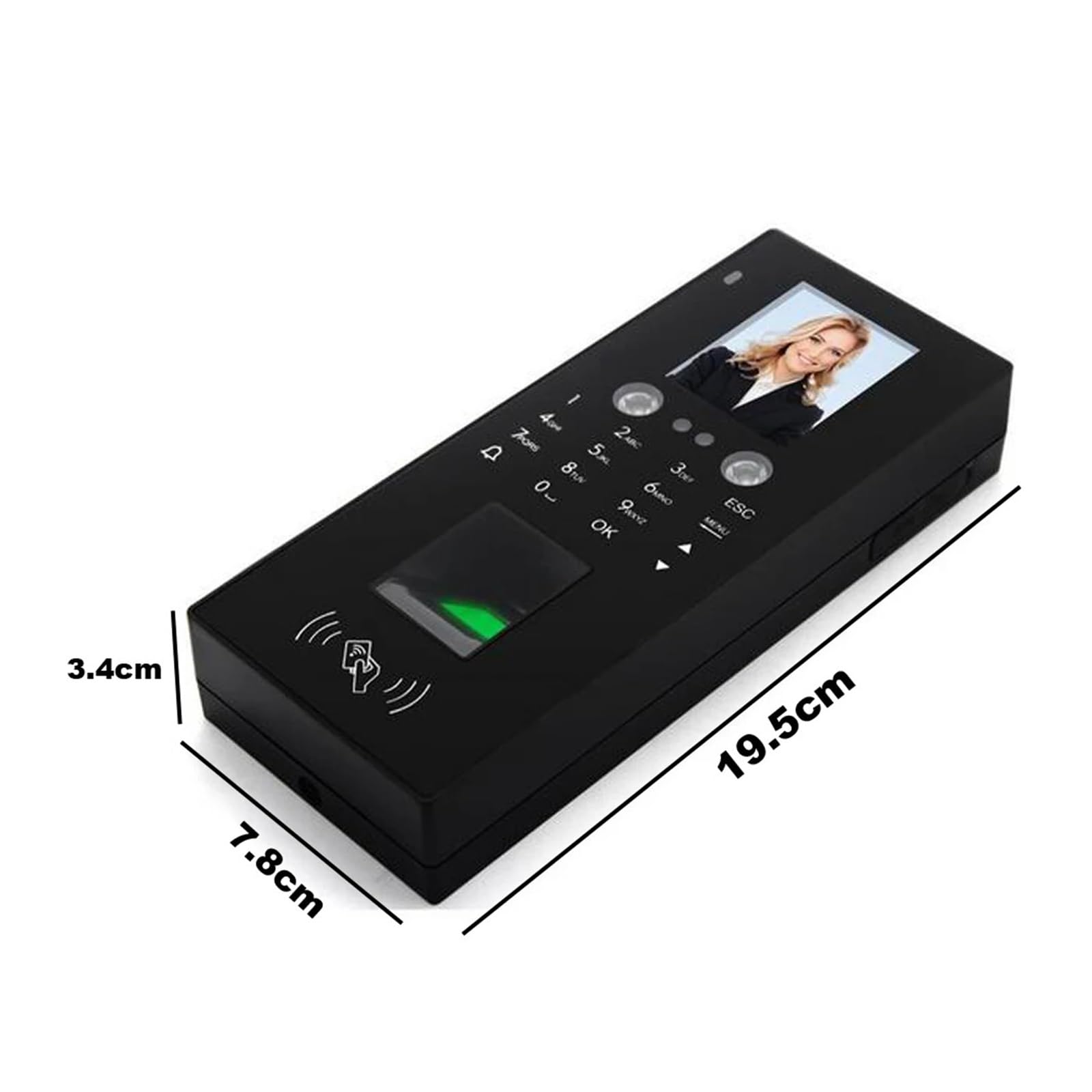 Biometric Access Control System with Face Recognition, RFID, Fingerprint & Password - Secure Office, School & Building Entry