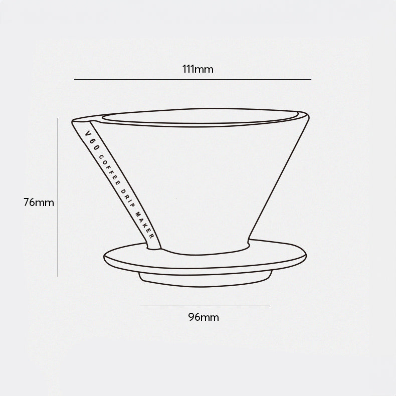 Premium V60 Ceramic Pour Over Coffee Dripper with Glass Sharing Pot - Perfect for Home Brewing, Office Use & Specialty Coffee Enthusiasts