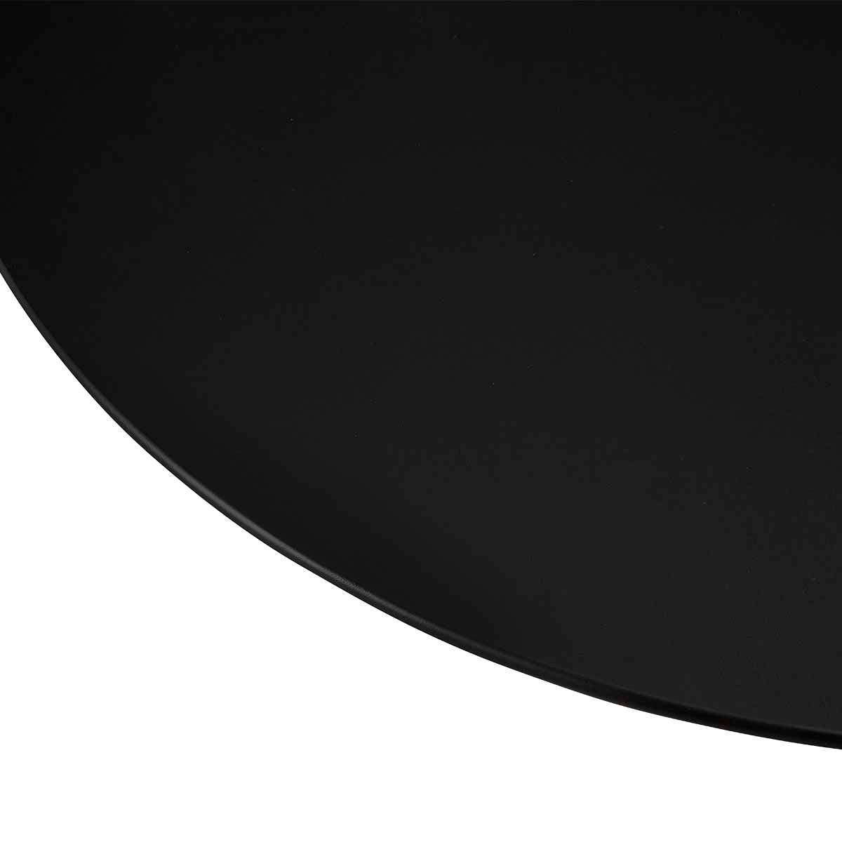 Modern Black Oak Cosmos Coffee Table - 85cm Round Living Room Center Table for Small Spaces, Home Decor & Coffee Table Books Display