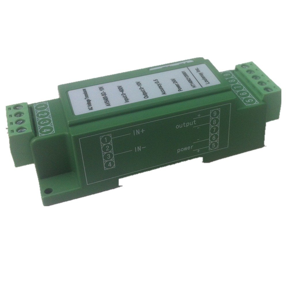0-500V AC to 0-10V DC Voltage Transducer Sensor - Precision Voltage Transmitter for Industrial Automation, Solar Power & HVAC Systems