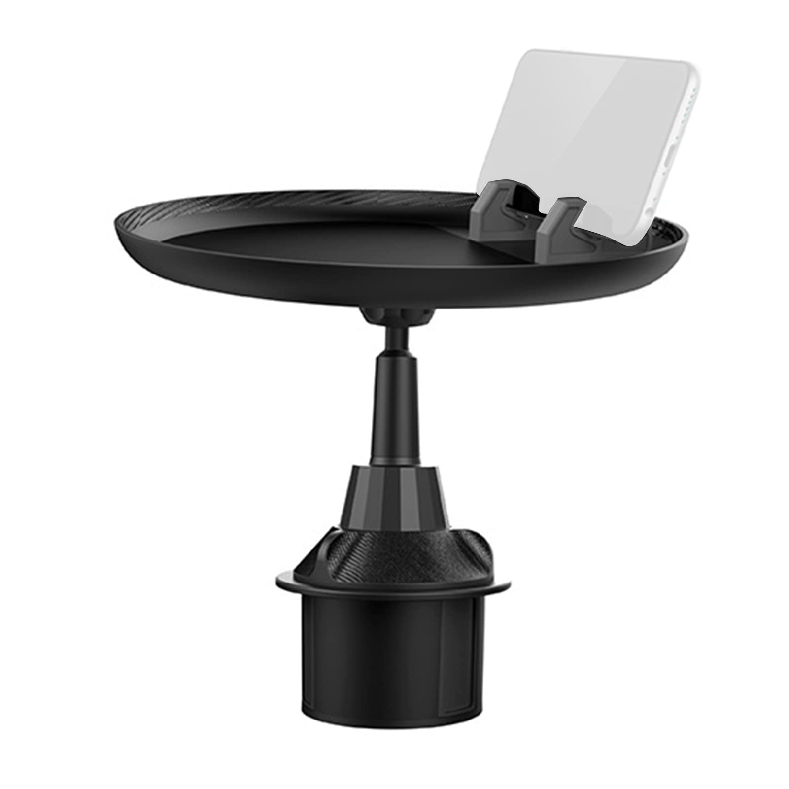360° Rotating Car Cup Holder Food Tray - Universal Adjustable Swivel Tray for Eating & Drinking in Car | Fits Most Vehicles | Perfect for Road Trips, Commuting & Fast Food