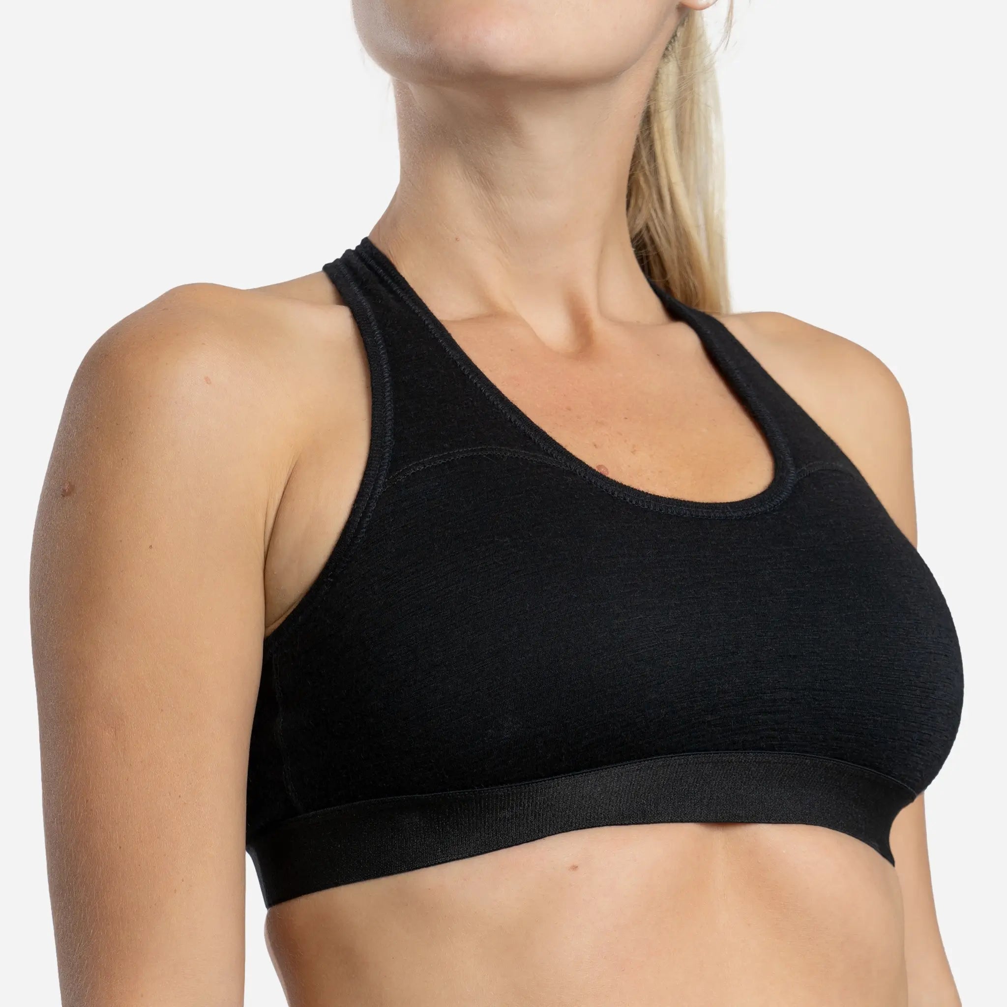 Ultralight Women's Alpaca Wool Sports Bra - 160 GSM - Perfect for Yoga, Running & Outdoor Activities