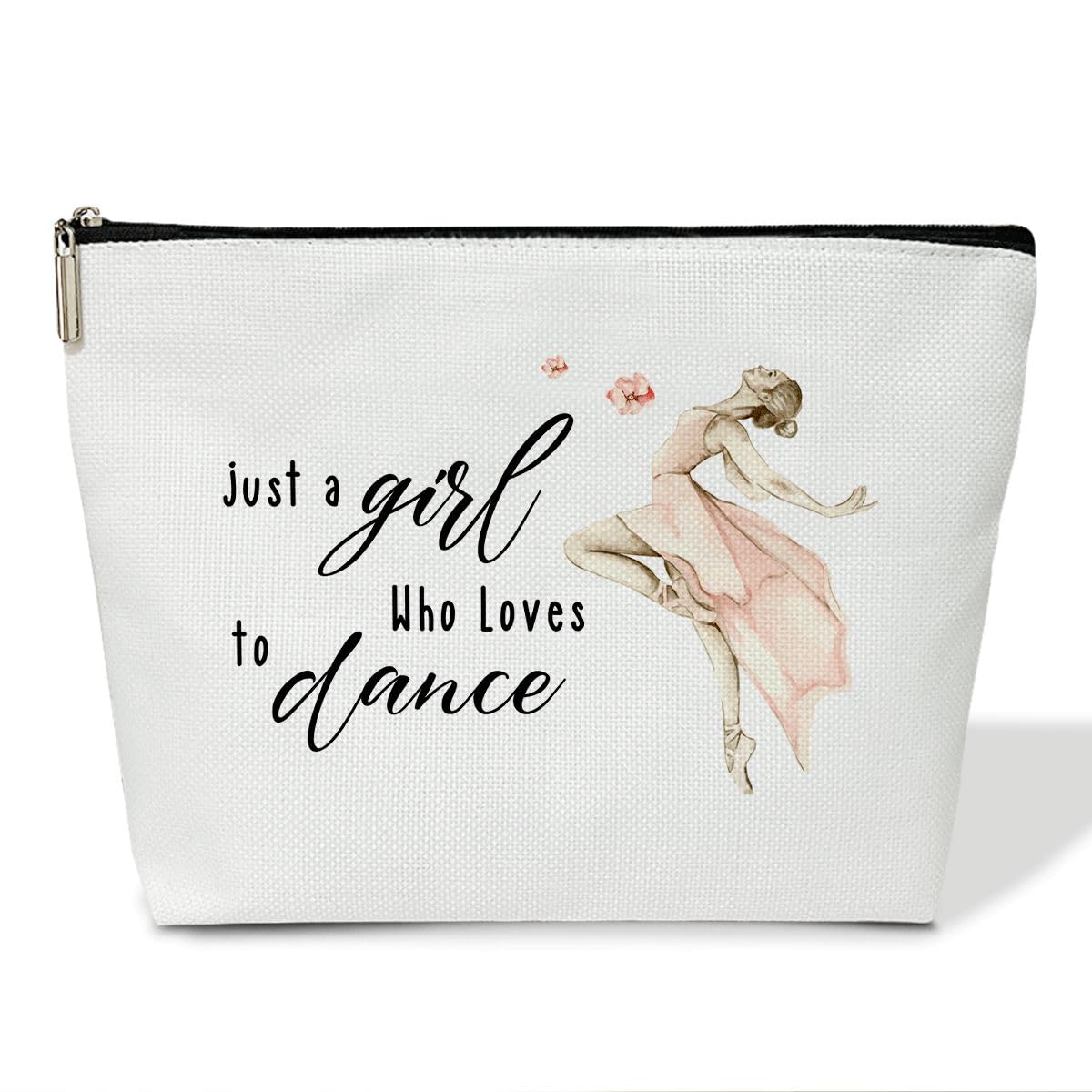 Ballet Makeup Bags for Women - Ballerina Cosmetic Travel Toiletry Bag, Perfect Dance Recital Gift for Ballet Lovers, Daughters, Dance Moms & Teachers - Ideal for Dance Classes, Recitals & Travel