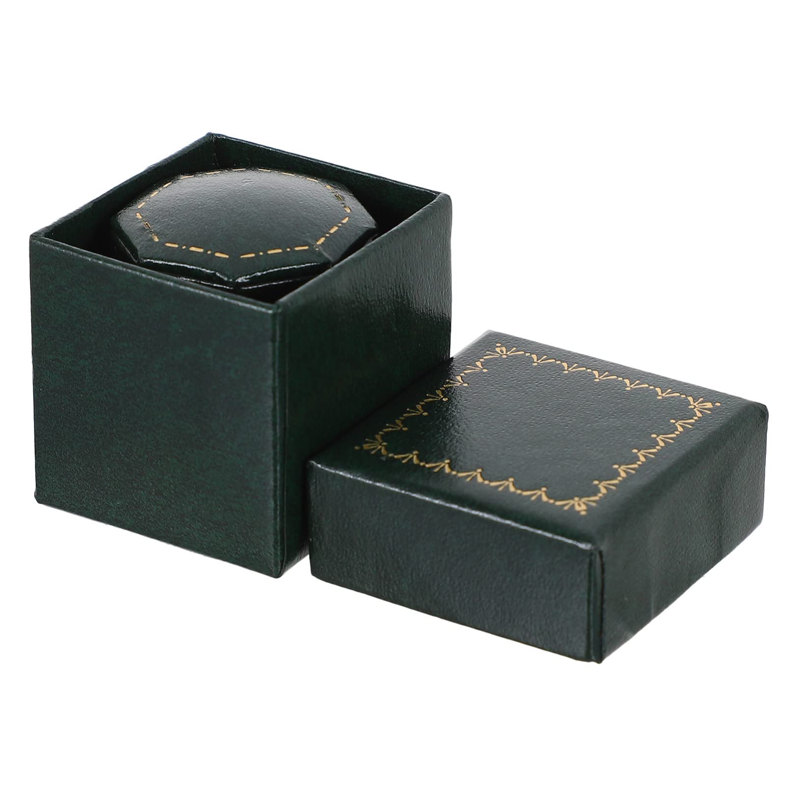 Vintage Jewelry Ring Box - Handmade Wedding Ring Holder for Engagement & Travel Storage