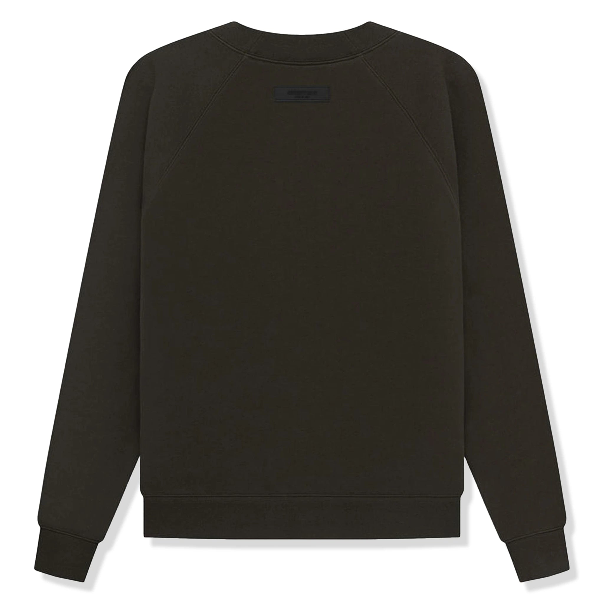 Fear Of God Essentials Off Black Sweatshirt (SS23) | Men's Casual Pullover Hoodie | Streetwear Fashion for Everyday Wear & Lounge Comfort