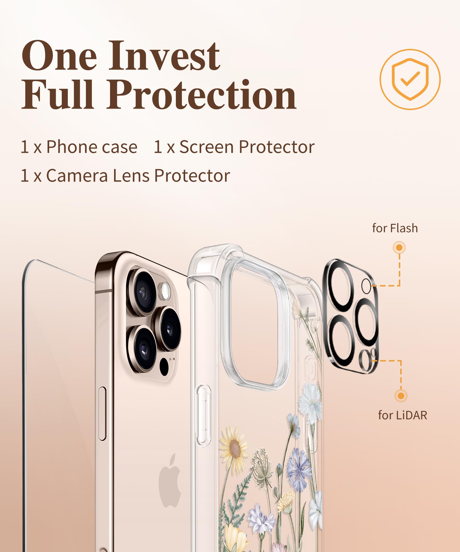 GVIEWIN iPhone 16 Pro Case 6.3