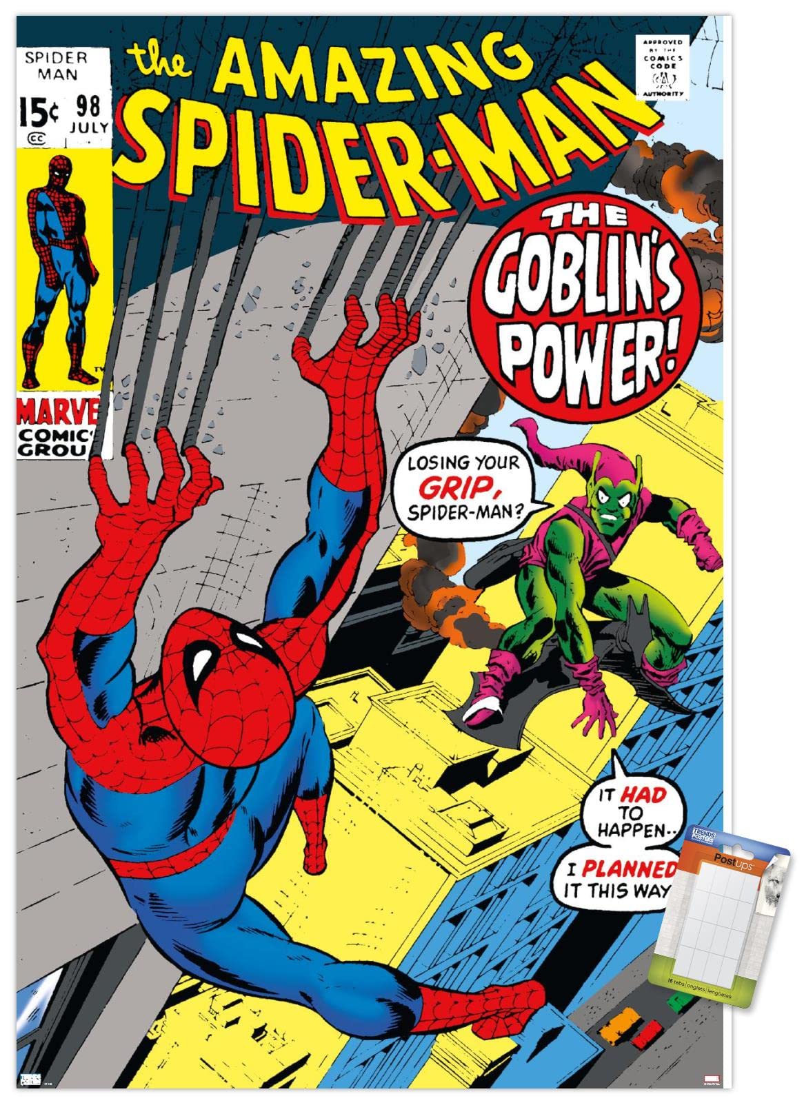 Marvel Comics Green Goblin Wall Poster - The Amazing Spider-Man #98 Art Print (34