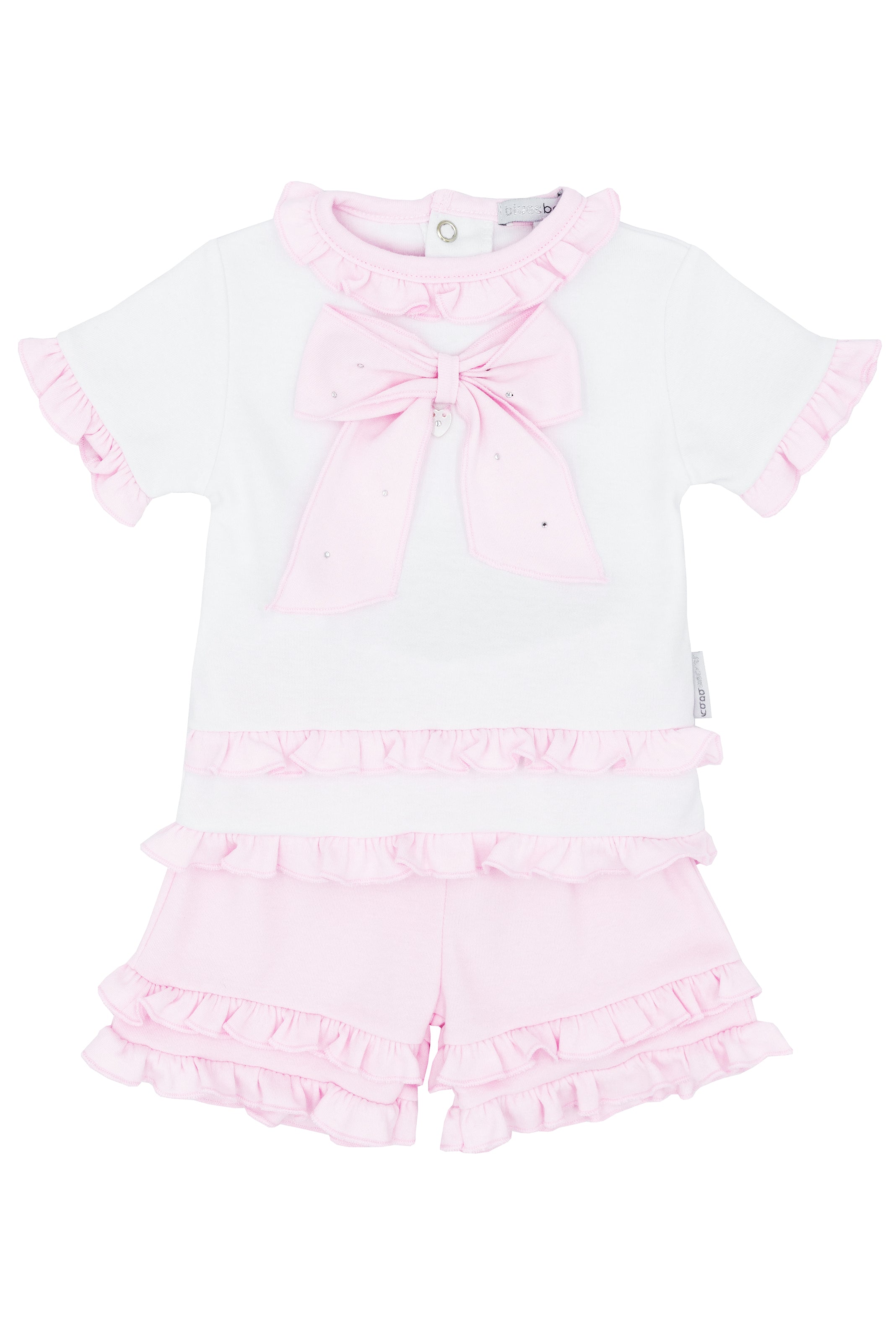 Talulla Women's Pink Blouse & Shorts Set - Casual Summer Outfit for Beach, Vacation, and Daily Wear