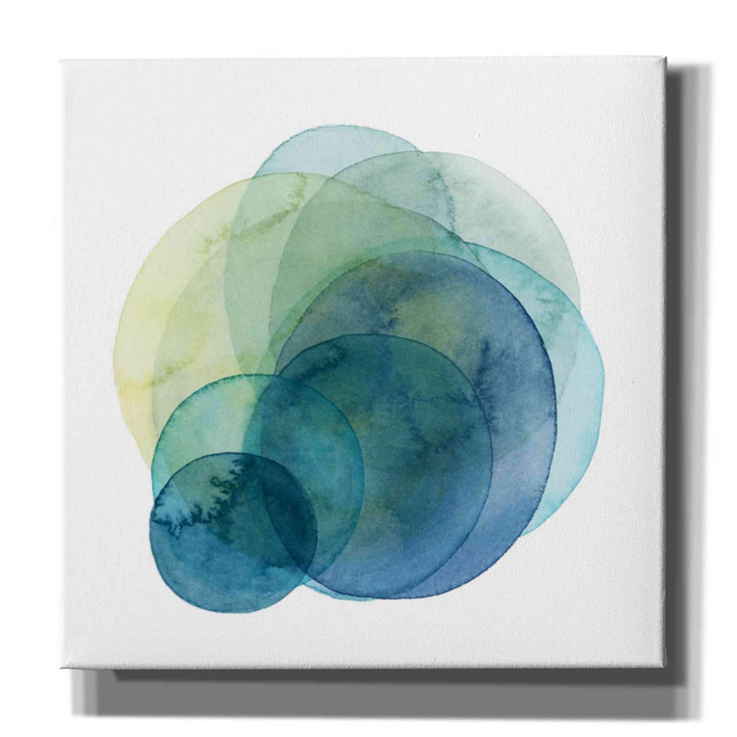 Grace Popp Evolving Planets IV Canvas Wall Art - 37x37 Inch Modern Abstract Space Painting for Living Room, Bedroom & Office Decor