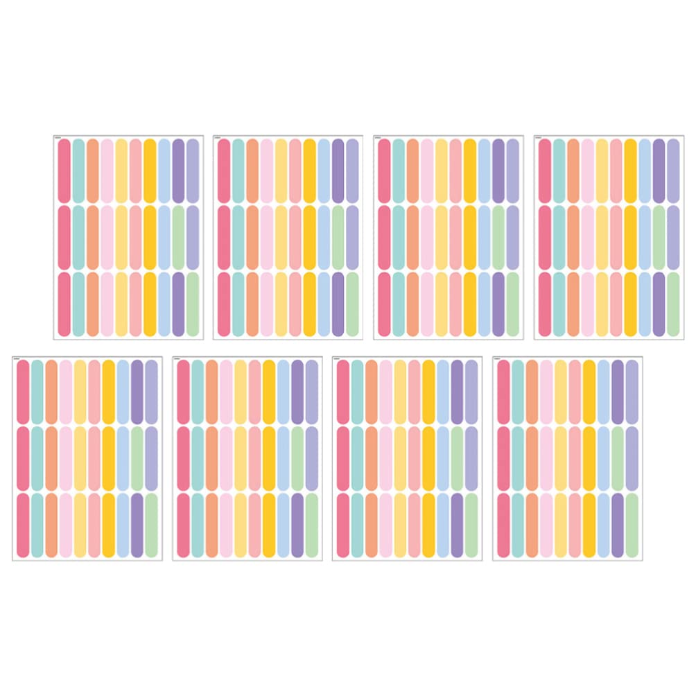 Colorful Removable Wall Decals - 8 Sheets Mini Sprinkle Stickers for Nursery, Living Room & Kids Bedroom | DIY Home Decor, Party & Birthday Decoration