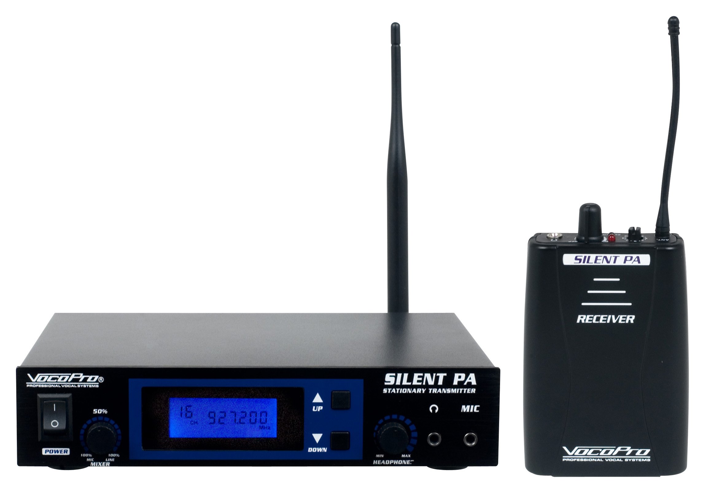 VocoPro Professional USB Wireless Transmitter - Black (15x5x17 inches) for Karaoke, Live Performances & Studio Recording | SILENTPASOLO Model