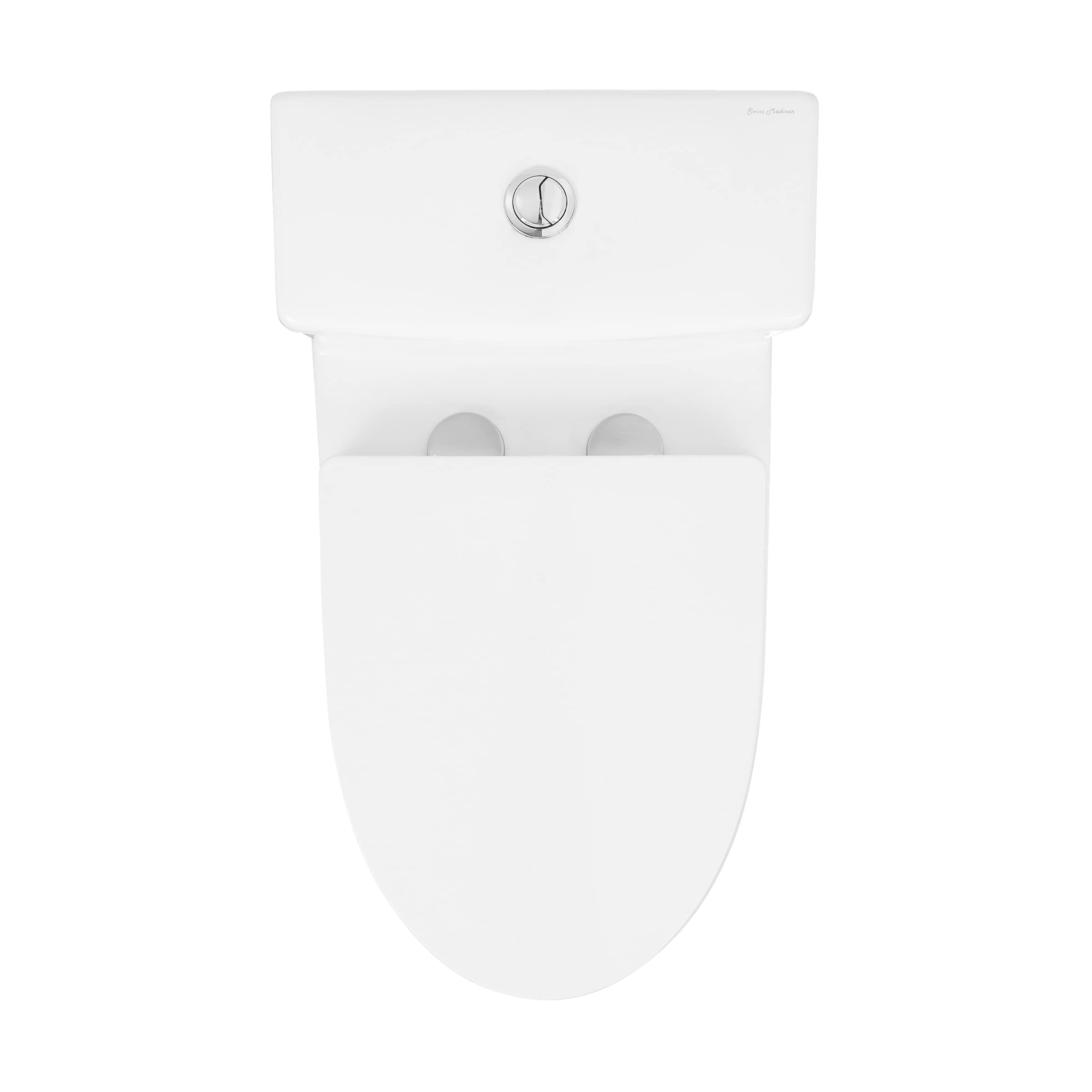 Clichy One-Piece Elongated Toilet with Dual-Flush Technology (1.1/1.6 GPF) - Water Efficient Bathroom Solution for Modern Homes