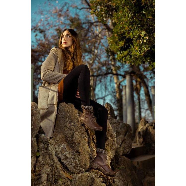 El Naturalista Yggdrasil NG61 Brown Leather Boots for Women - Comfortable & Stylish - Final Sale - Perfect for Hiking, Travel & Everyday Wear