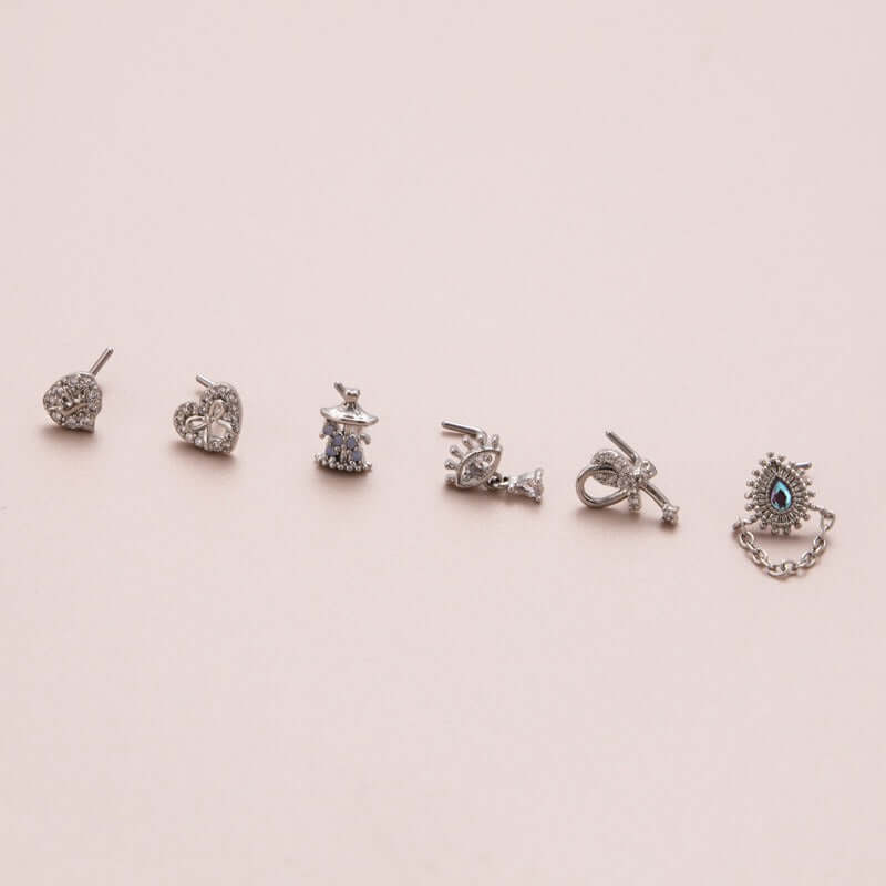 Hypoallergenic Surgical Steel Evil Eye L Bend Dangle Chain Nose Ring Piercing Jewelry | BJ620 | Perfect for Everyday Wear & Spiritual Protection