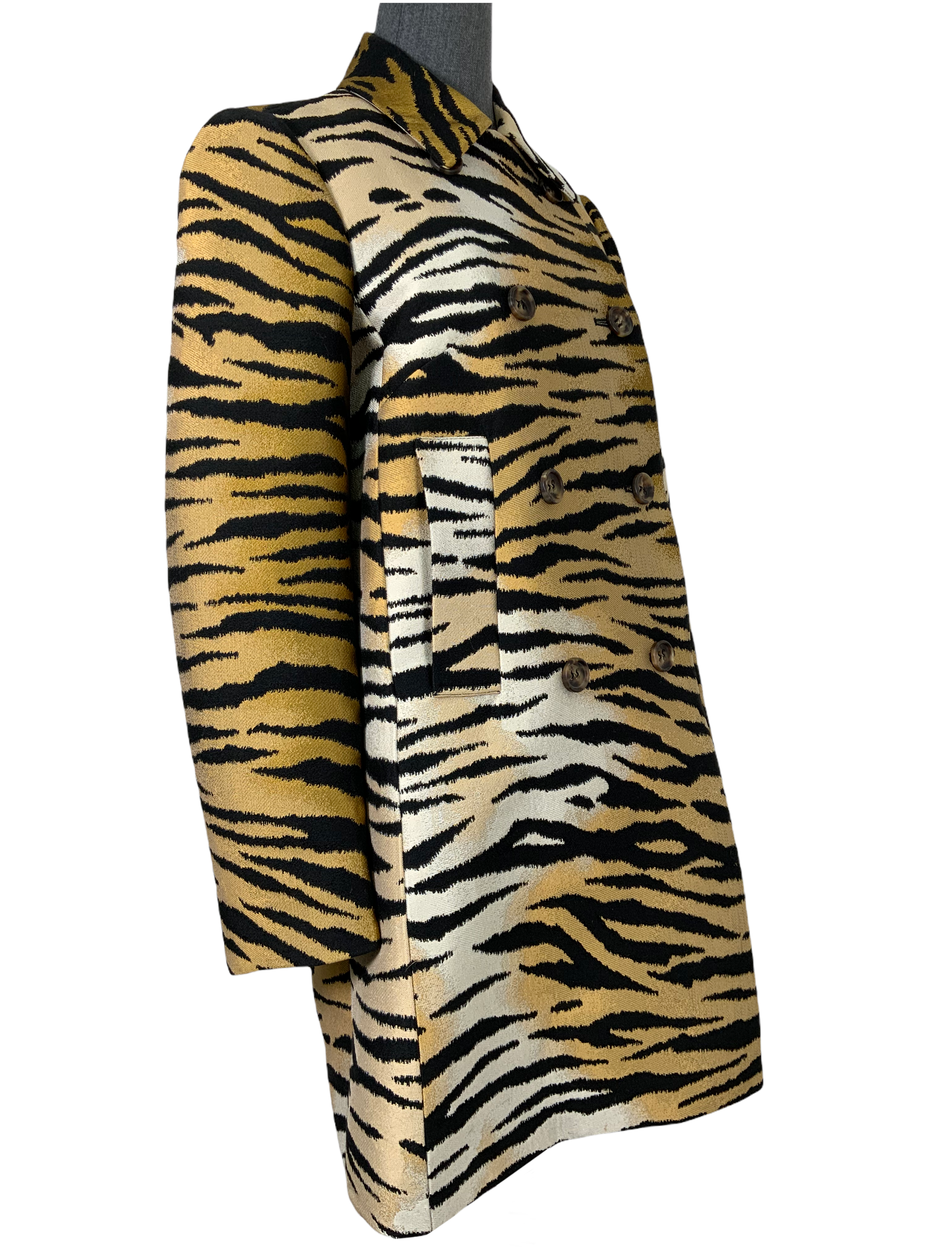 Red Valentino Tiger Print Swing Jacket - Women's Medium Size | Stylish Casual Outerwear for Date Night & Evening Events