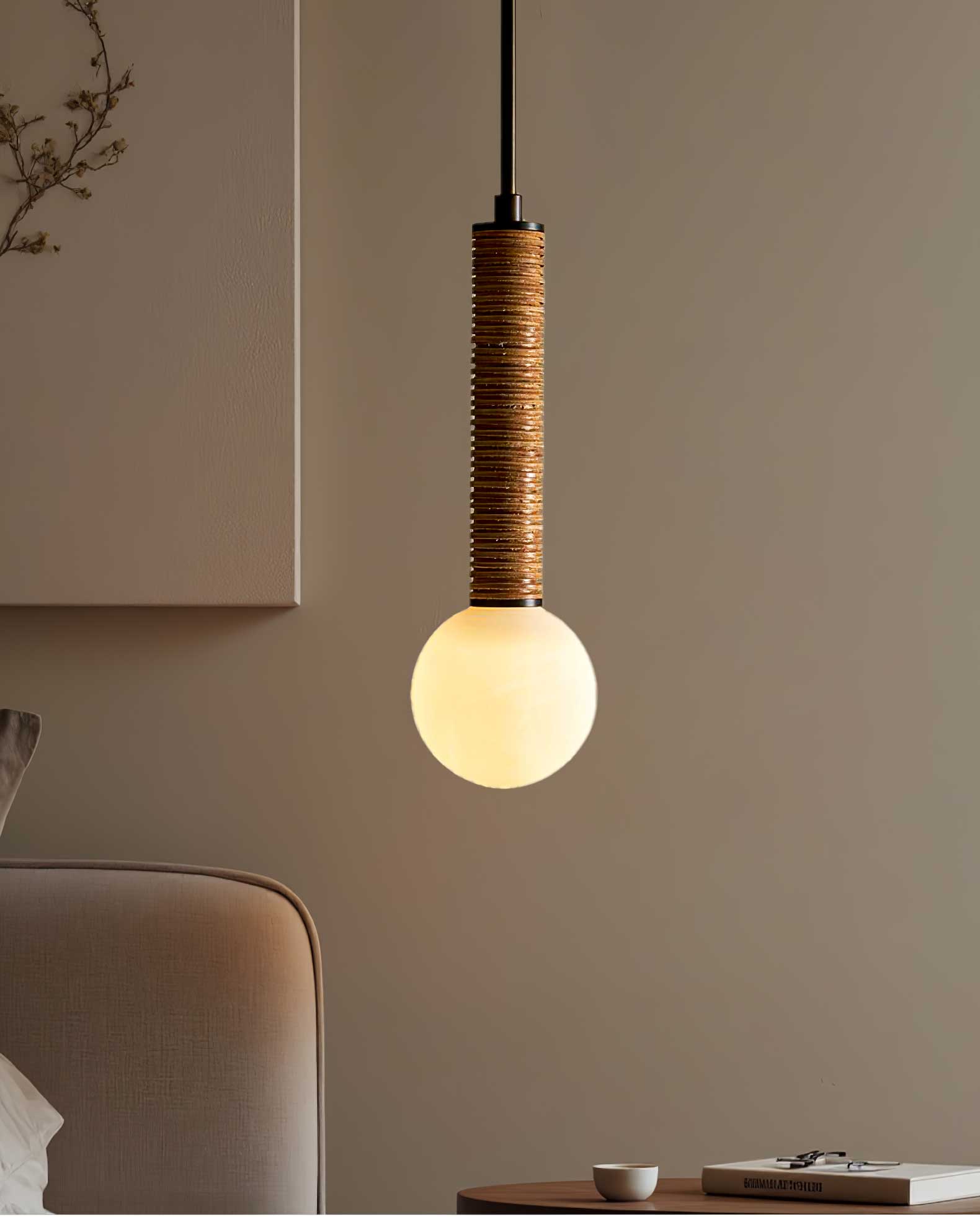 Lestro Modern Pendant Light - Sleek Hanging Ceiling Lamp for Kitchen Island, Dining Room, and Bedroom Lighting