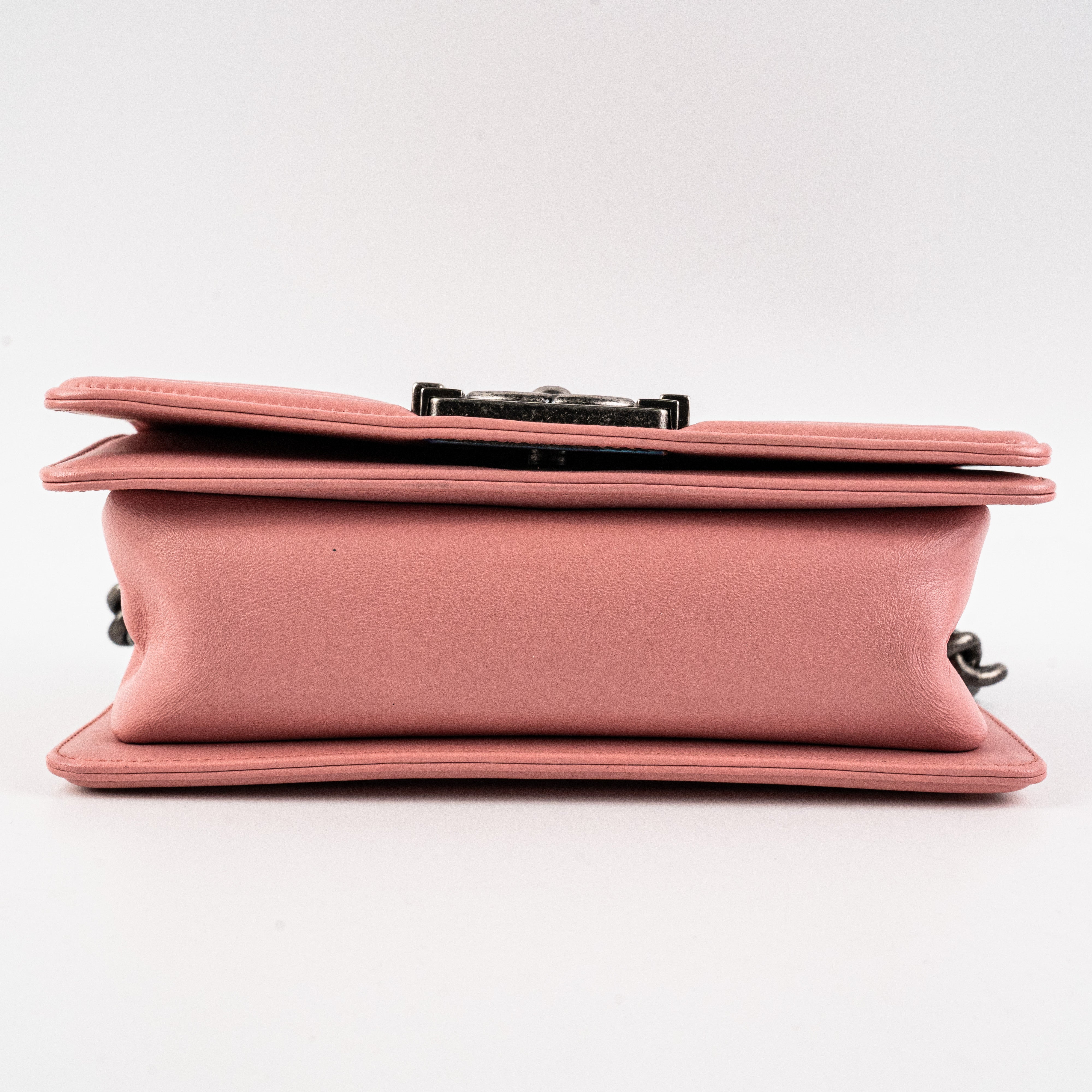 Chanel Small Lambskin Boy Bag in Pink - Luxury Crossbody Handbag for Women | Perfect for Date Night, Parties & Everyday Elegance
