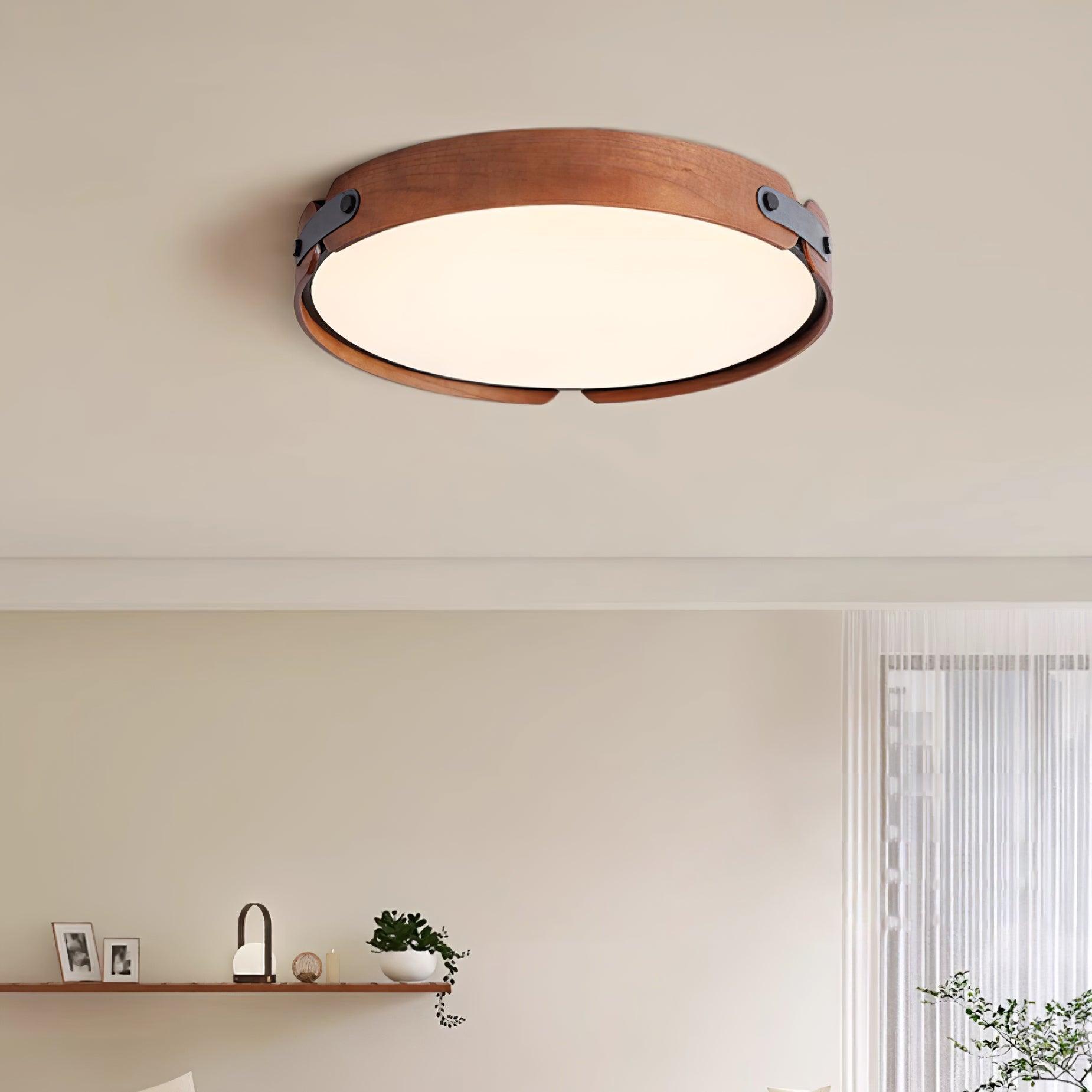 Aiwen Modern Wood Ceiling Light Fixture - Rustic Farmhouse Pendant Lighting for Living Room, Bedroom, Dining Room & Kitchen Decor