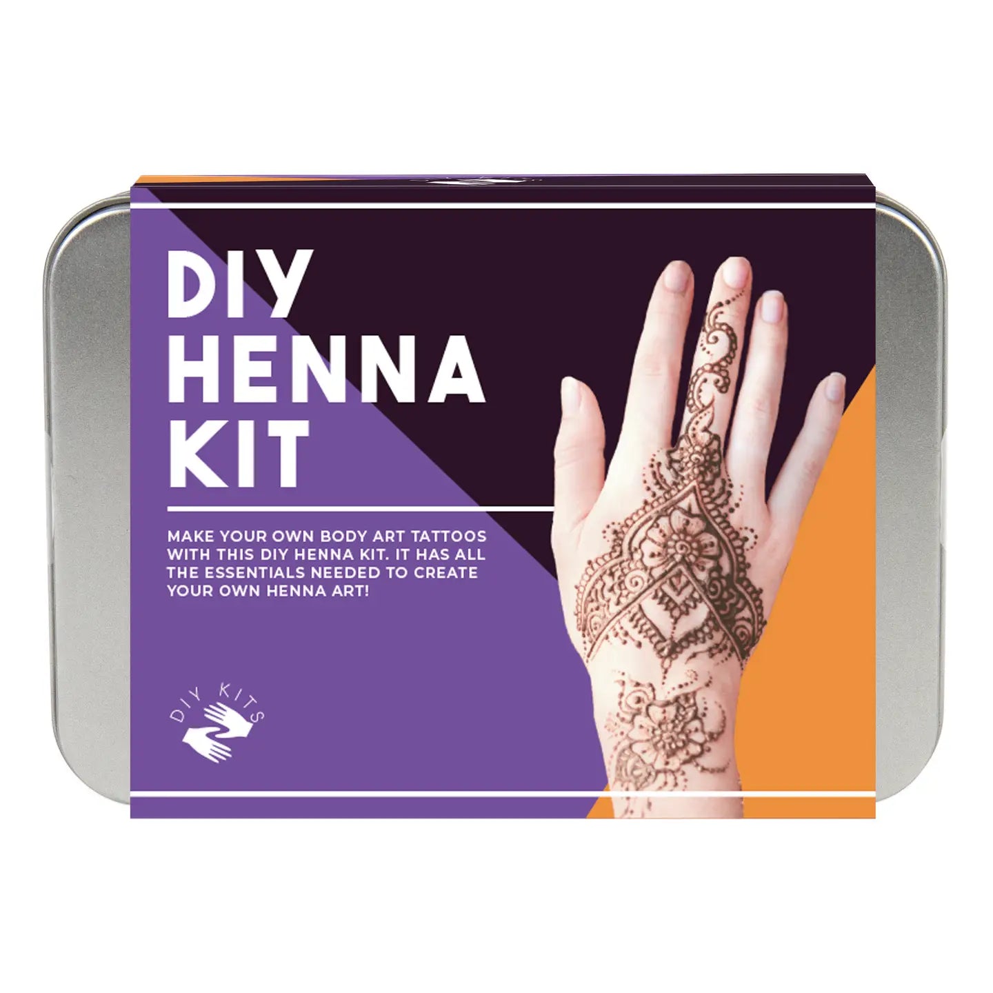 DIY Henna Kit for Body Art - Natural Mehndi Tattoo Kit with Stencils & Tools for Beginners & Professionals | Perfect for Weddings, Festivals & Parties