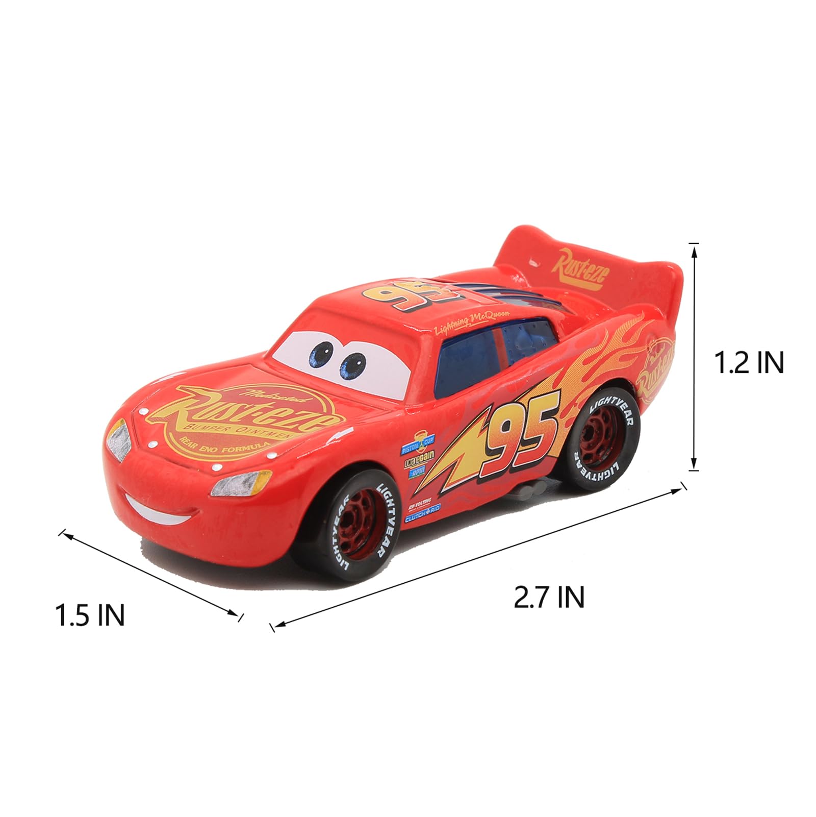 6-Piece Die-Cast Toy Car Set - Movie-Inspired Vehicles for Kids, Perfect Gift for Boys Age 3+ | Birthday, Playtime & Collectible Display