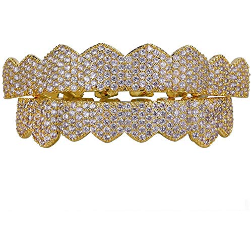 GOLD ICED OUT CZ