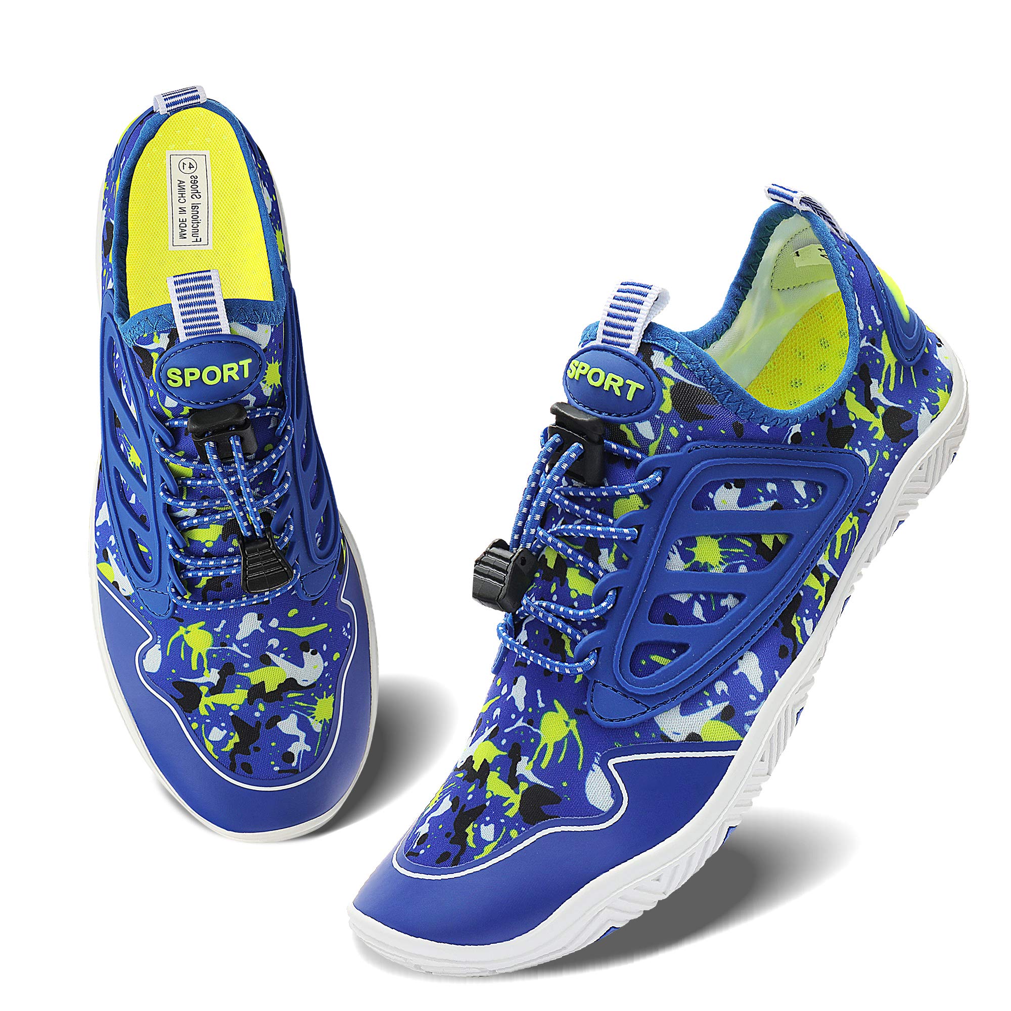 Men's & Women's Quick Dry Water Shoes - Barefoot Swim, Dive, Surf, Aqua Sports & Yoga - Perfect for Beach, Pool & Water Activities